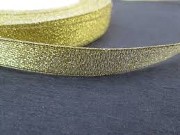 12mm Glitter Ribbon 30 Mtr Roll Gold